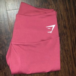 Pink gym shark leggings